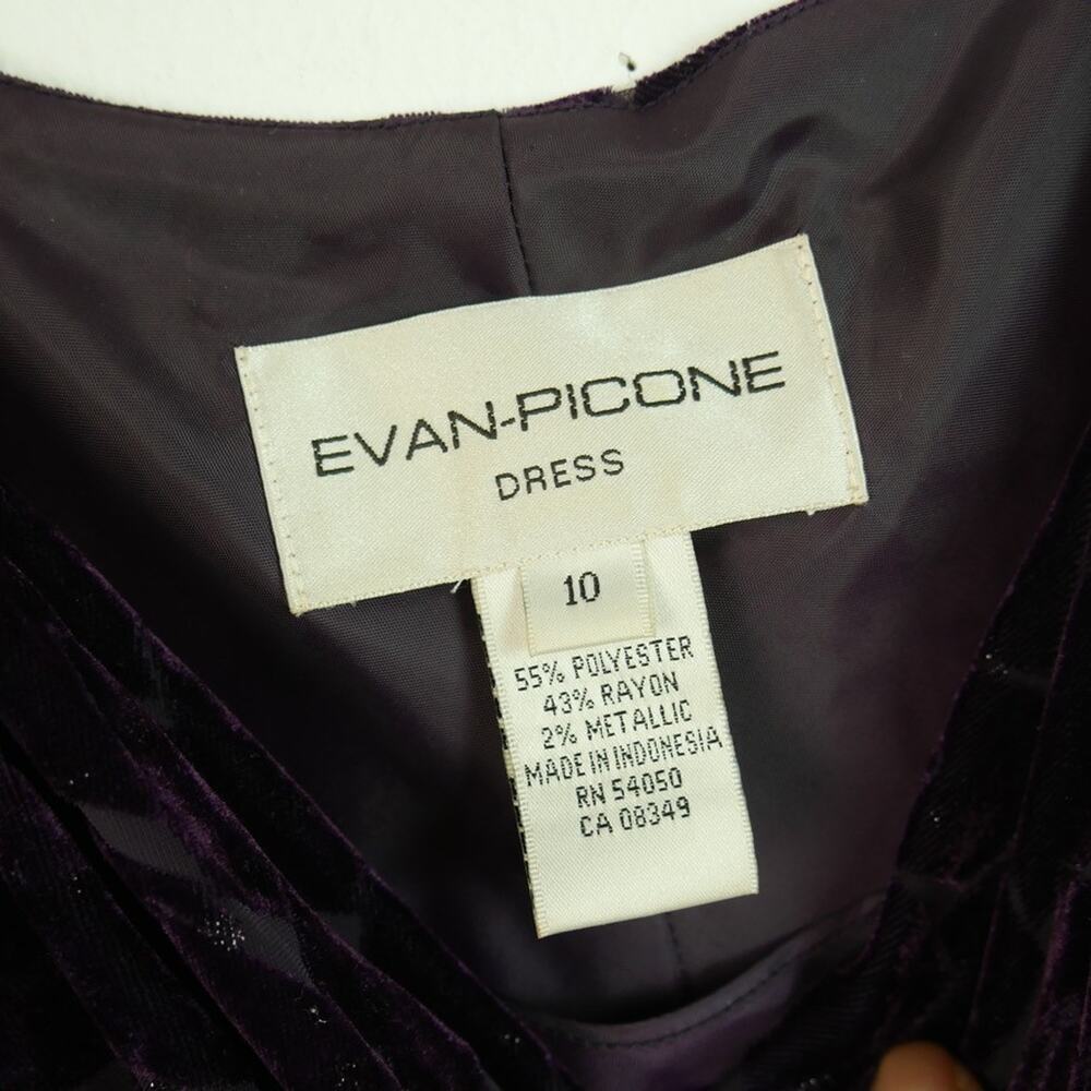 Y2K Babydoll Dress Purple Velvet Burnout Whimsigoth Prom Hoco Sheer Goth Size 10 - Picture 3 of 6